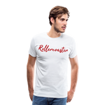 Männer Premium T-Shirt - Rollercoaster - weiß