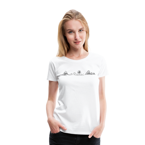 Frauen Premium T-Shirt - CoasterSet Halloween - weiß