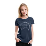 Frauen Premium T-Shirt - I love the halloween season - Navy