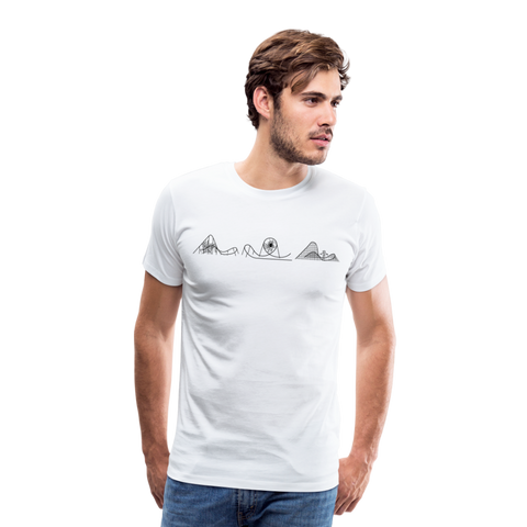 Männer Premium T-Shirt - CoasterSet Halloween - weiß