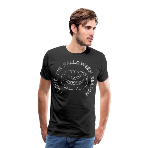 Männer Premium T-Shirt - I love the halloween season - Schwarz